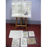 MALL (H) A Map of Nottinghamshire, hand coloured, 35 x 23cm; GREENWOOD (C & J) Map of the County