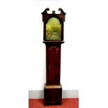 A Late XVIII Century Oak Eight-Day Longcase Clock, the brass dial signed "William Rutherford,