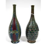 A Pilkington's Royal Lancastrian Pottery Vase, of bottle form, designed by C.E. Cundall, signed in