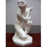 ETHEL W. ROBERTS (Sheffield Artist) Venus de Medici, plaster, signed titled and inscribed "Sheffield