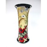 A Modern Moorcroft Pottery Prestige Vase, painted in the Flanders Field design with poppies and