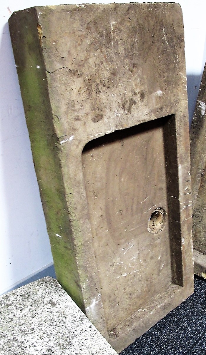 A Stone garden Trough, of rectangular form, 16cm high, 122cm wide, 60.5cm wide.