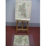 CARY (JOHN) Buckinghamshire Divided into Hundreds, 1801, hand coloured map, 53 x 48cm; Another,