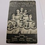 A 1905 Aston Villa Postcard by Scott Russell & Co., featuring Winners of the 1902 English Cup.