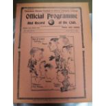 A 1937-38 Tottenham v. Chesterfield F.A Cup Four Page Programme, dated February 16th 1938.