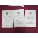 1949-50 FA Official Itineraries- England v. Ireland at Maine Road, 16th November, England Youth v.