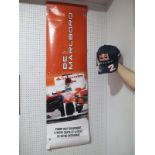 A Formula One Mark Webber Infinity Red Bull Baseball Cap, bearing signature and Monaco Grand Prix