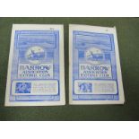 Barrow 1952-3 Programmes v Accrington, Carlisle. (2)