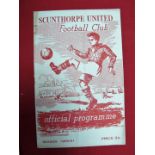 Scunthorpe United 1950-1 Programmes, v Shrewsbury Town dated August 19th - 1st league game for