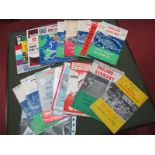 England Programmes 1955-63 and Smith Pirate v. Germany 1954, 66 World Cup brochure, 1966 FA Cup