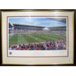 Burnley '120 Years Old' Limited Edition Colour Print, 331 of 500, by Peter Watson (signed by
