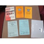 Rugby Union Services International Programmes, England v. Scotland March 1944 and February 1945.