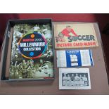 Soccer Bublble Gum, Series one set of 48 football team cards in album, cadets fixture card for