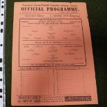 A 1937-38 Tottenham Reserves v. Corinthians Single Sheet Programme, dated November 1st 1937.