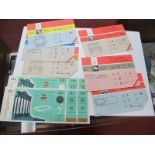 Rome Olympics 1960, football tickets full unused for 29.08.60 Italy v. Great Britain, 1.09.61 France