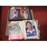 Autographs, large quantity 1970's mainly to include Keegan, Hudson, Wilkins, Dalglish, Perryman,