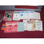 1953 Scottish Cup Semi Final Programme, Third Lanark v. Aberdeen. 49-50 Aberdeen v. Leith Athletic -