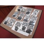 Sheffield United 1954-5 Autographed Player Photos. 13.5 x 8cms, J Wilson, R.Burke, F.Marshall, G.