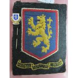 Glasgow Rangers, Supporters Club Blazer Badge, featuring Lion Rampant, an enamelled lapel badge