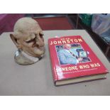 Cricket - A Brian Johnson Pottery Head and Shoulders Bust, 14.5cm tall, together with 'Someone Who