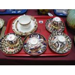 Two Royal Crown Derby (2451) Imari Cups and Saucers, two Bloor Denby examples, etc:- One Tray