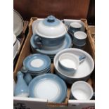 Denby Castile Table Ware of Thirty Pieces:- One Box