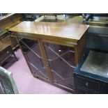 A Mahogany Book Cabinet, with astragal glazed doors.