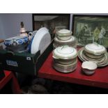 A Circa 1920's/30's Crown Devon Part Dinner Service, over 40 pieces, dinner plates, side plates,