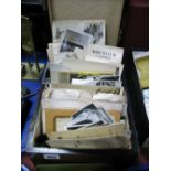 A Quantity of Photographs, circa mid XX Century; together with a XIX Century rosewood box.