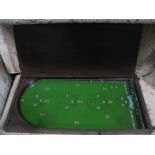 A 1930's Corinthian Bagatelle Board Game, in original wooden case with detachable front.