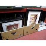 A Quantity of Framed LP Covers, facsimile, Rolling Stone magazine front covers, loose frames, etc