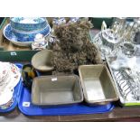 A Treacle Glazed Pot, base stamped G. H. Richards, Matlock, three stoneware baking pots and a 1997