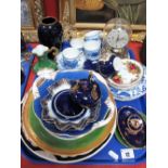 Mason's Cabinet Plates, Limoges decorative china, Royal Crown Derby saucers, Schatz anniversary