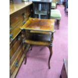 A Vost and Fisher of Halifax Early XX Century Two Tier Occasional Table, with box wood strip