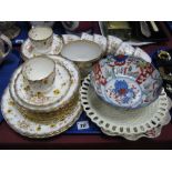 A Late XIX Century Part China Tea Service, comprising eight cups, eleven saucers, eleven tea plates,