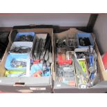 Tools, comprising files, Allen keys, rules, gauges, tap and dies, drill bits, locks, goggles,