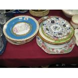 Royal Austria, Doulton, Spode, Copeland & Garrett, Sevres, Amorial (damaged) and Other Plates. (12)