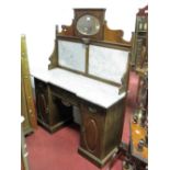 An Early XX Century Mahogany Part Bedroom Suite, comprising dressing table with central mirror