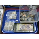 1981 Charles and Diana Crowns, other coinage, quantity of world banknotes.