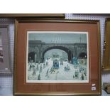 An Arthur Delaney 'Wicker Arches' Limited Edition Colour Print, forty nine of one hundred and fifty,