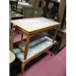 Two Coffee Tables, with earlier marble tops.