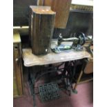 A Jowes Family Treadle Sewing Machine.