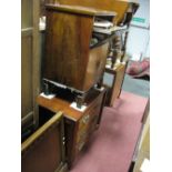 A Collaro Record Player, in mid XX Century walnut cabinet, and adapted chest of three drawers. (2)