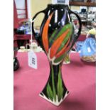 A Moorcroft Pottery Twin Handled Vase, decorated with the Paradise Found design by Vicky Lovatt,