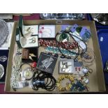A Mixed Lot of Assorted Costume Jewellery, including earrings, Mexican style bird pendant, rings,