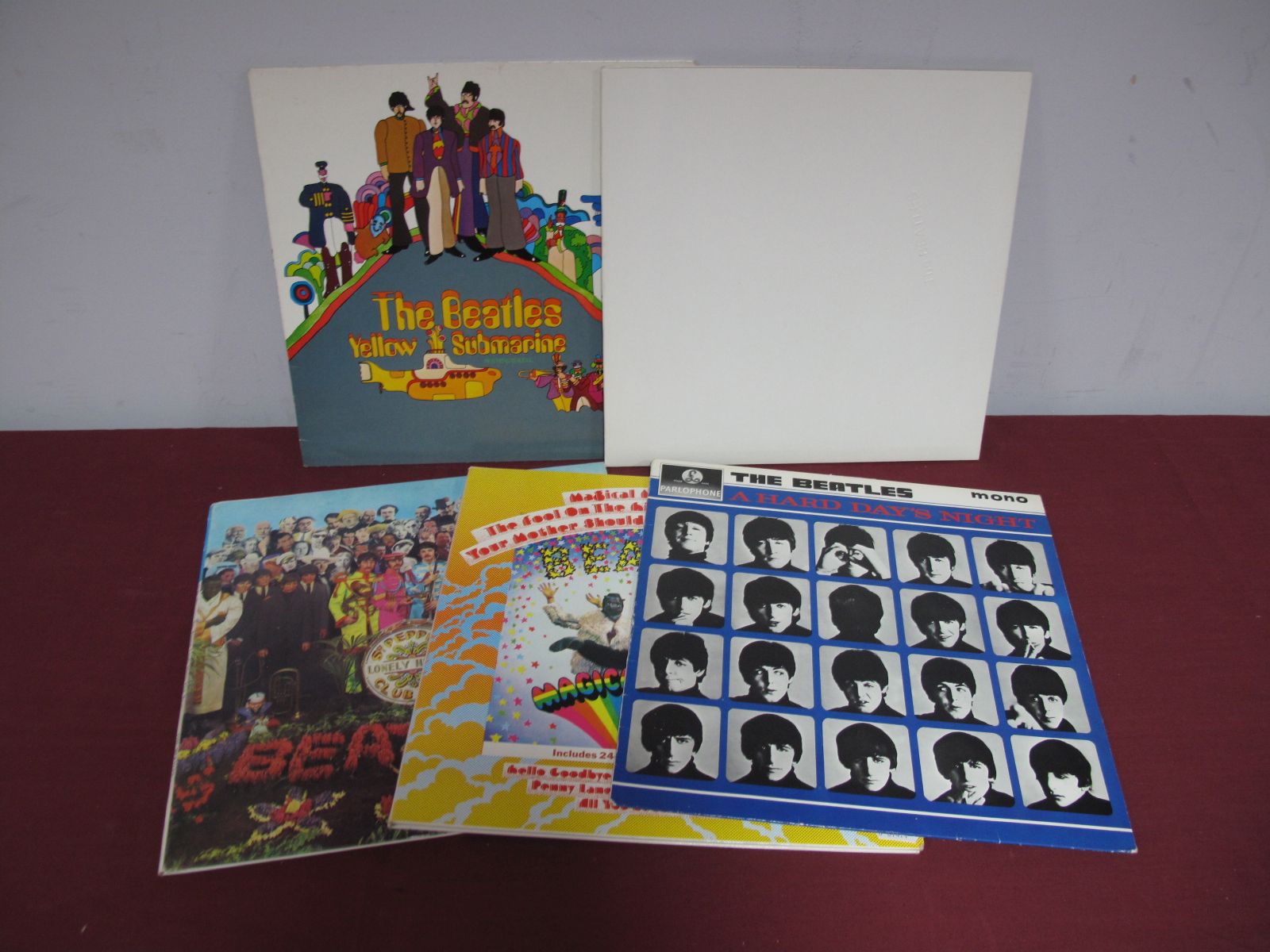 Beatles - Four Re-Issue LP's, including 'White Album', A Hard Days Night, Magical Mystery Tour and