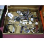 A Collection of Assorted Wristwatches, including Montine pendant watch, a 9ct gold cased ladies