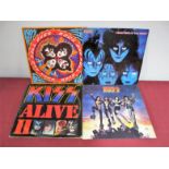 Kiss Vinyl - A great collection of seventeen Kiss LP's/compilations, etc, including Destroyer, Alive