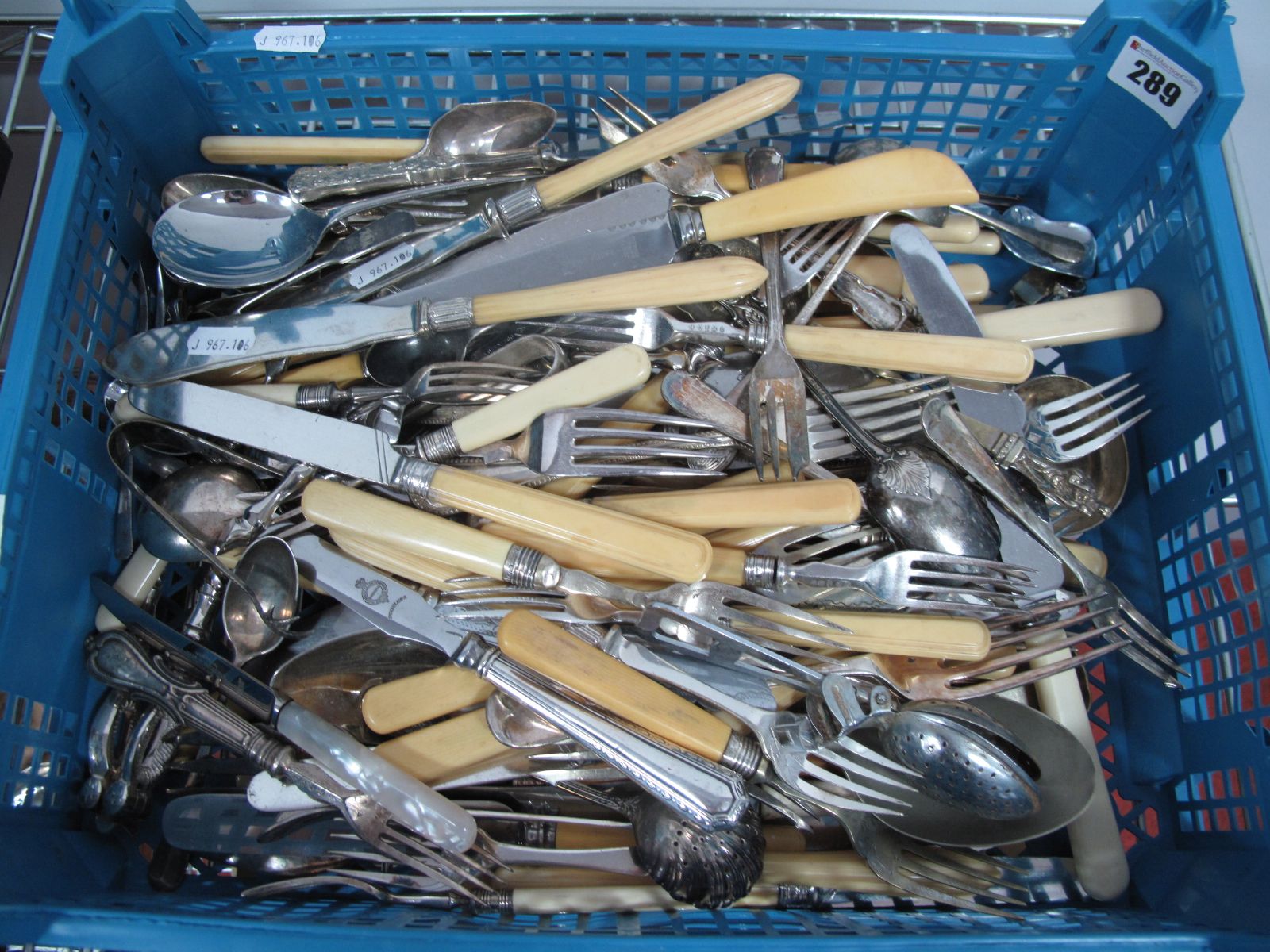 A Mixed Lot of Assorted Plated Cutlery:- One Box