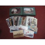 Postcards, R.M.S Liners, Faulkner, topographical, still life, etc:- in album and loose.